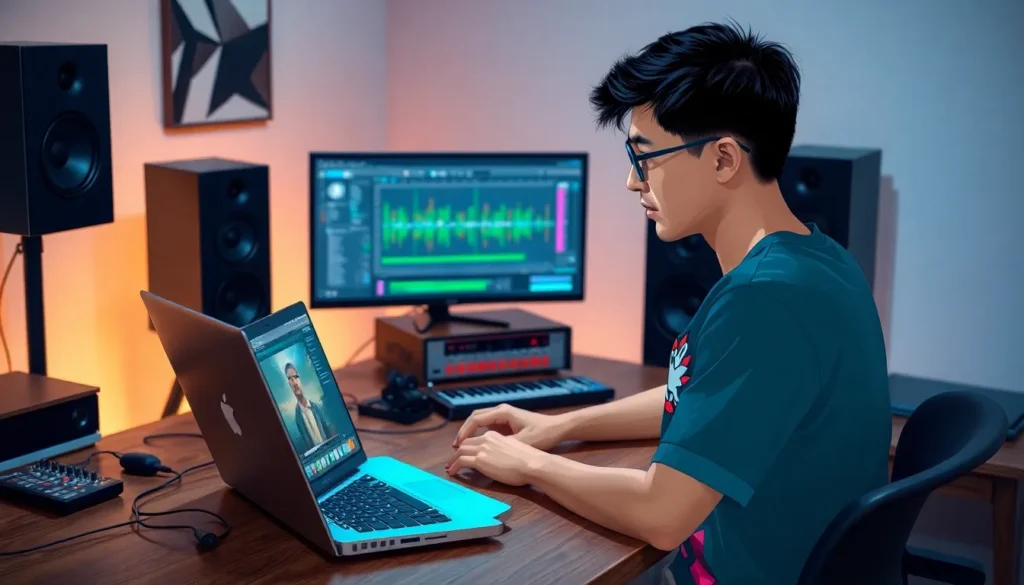 music production laptop